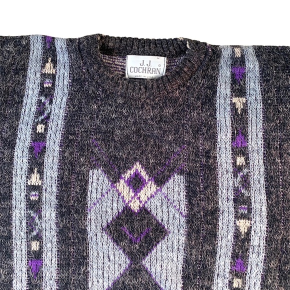 J.J. COCHRAN VINTAGE 80’S COSBY STYLE SWEATER SIZE MEDIUM - Picture 4 of 4